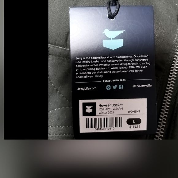 New Jetti Green Quilted Women's Jacket / Size L - Picture 6 of 13